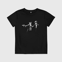Футболка хлопковая детская Кримяунальное чтиво, цвет: черный