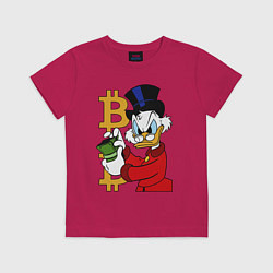 Детская футболка Duck tales - Scrooge bitcoin