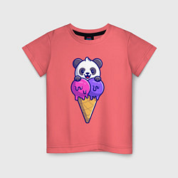 Детская футболка Panda ice cream