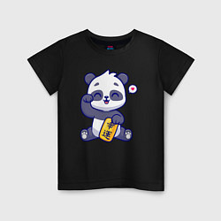 Детская футболка Cute panda