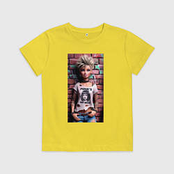 Детская футболка Barbie near wall - punks not dead