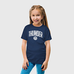 Футболка хлопковая детская Thunder, цвет: тёмно-синий — фото 2