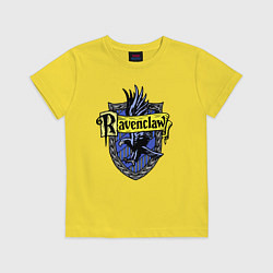 Футболка хлопковая детская Ravenclaw emblem, цвет: желтый