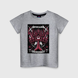 Футболка хлопковая детская Metallica - royal arena Denmark, цвет: меланж