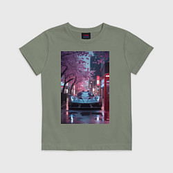 Детская футболка Суперкар и сакура