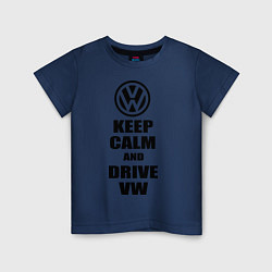 Детская футболка Keep Calm & Drive VW
