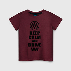 Детская футболка Keep Calm & Drive VW