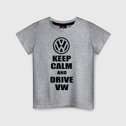 Детская футболка Keep Calm & Drive VW