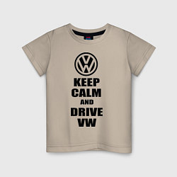 Детская футболка Keep Calm & Drive VW