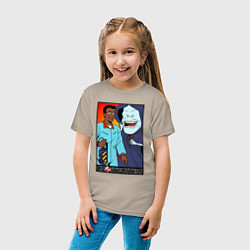 Футболка хлопковая детская Ghostbusters - Winston and the sandman, цвет: миндальный — фото 2