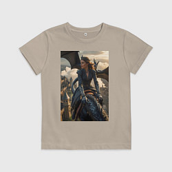 Детская футболка Королеву преследует дракон