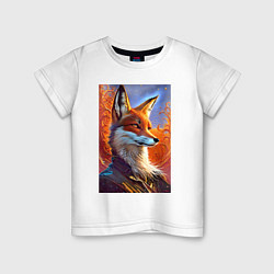 Детская футболка Fox fashionista - ai art fantasy