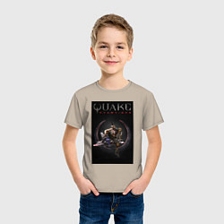 Футболка хлопковая детская Quake champions Anarki, цвет: миндальный — фото 2