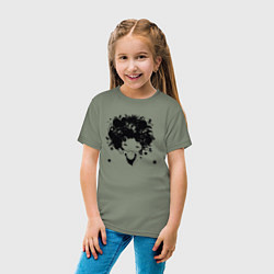 Футболка хлопковая детская Девочка весна, цвет: авокадо — фото 2