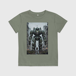 Детская футболка Конвой роботов в городе