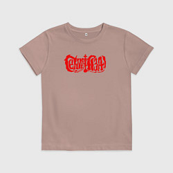 Детская футболка Сектор газа красный логотип