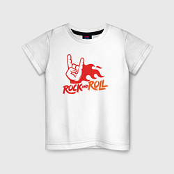 Детская футболка Rock and roll fire