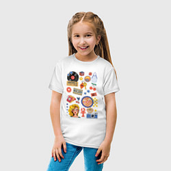 Футболка хлопковая детская Ретро вещи из 90 годов, цвет: белый — фото 2