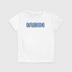 Детская футболка Inzoi синий логотип