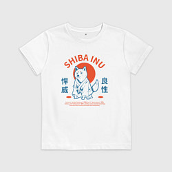 Детская футболка Сиба ину , Японский стиль