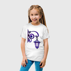 Футболка хлопковая детская Фиолетовый фонарь, цвет: белый — фото 2