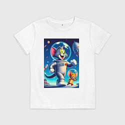 Детская футболка Космонавты Том и Джерри