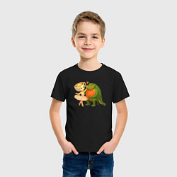 Футболка хлопковая детская Балерино капучино - Гробло фруттодрило, цвет: черный — фото 2