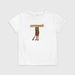 Футболка хлопковая детская Дмитрий ии мем, цвет: белый