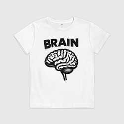 Детская футболка Мозг в действии