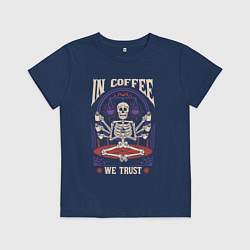 Детская футболка In coffee we trust
