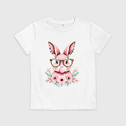 Детская футболка Розовая зайка с бубльгумом