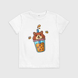 Детская футболка Мишка и медовый напиток