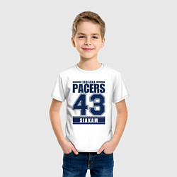 Футболка хлопковая детская Pacers - Siakam, цвет: белый — фото 2
