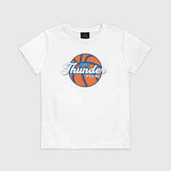 Футболка хлопковая детская OKC Thunder 1967, цвет: белый
