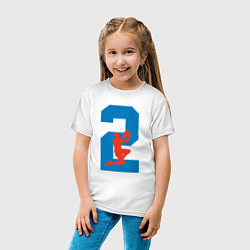 Футболка хлопковая детская Oklahoma 2, цвет: белый — фото 2