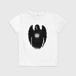 Детская футболка Bones с черными крыльями