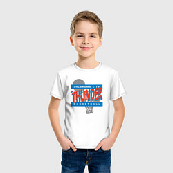Футболка хлопковая детская Oklahoma basketball, цвет: белый — фото 2
