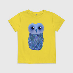 Детская футболка Сова - вселенная внутри - живопись