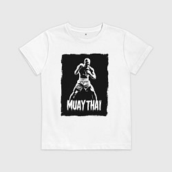 Детская футболка Муай тай сила и мощь