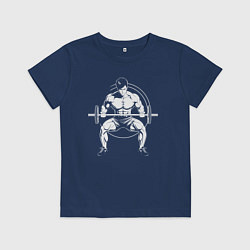 Детская футболка Пауэрлифтер аниме