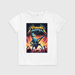 Детская футболка Bender cool thrash rock guitarist - Futurama