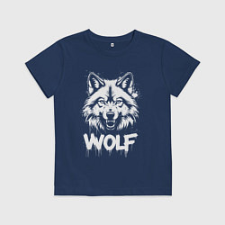 Детская футболка Яростный волк