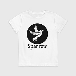 Детская футболка Воробей в круге