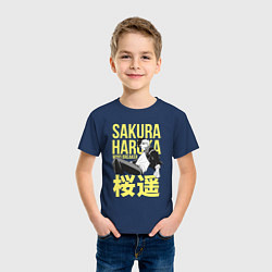 Футболка хлопковая детская Haruka Sakura - Ветролом, цвет: тёмно-синий — фото 2