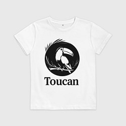 Детская футболка Тукан в круге