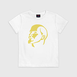 Футболка хлопковая детская USSR Lenin, цвет: белый