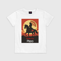 Детская футболка Ride for pizza