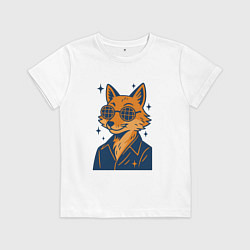 Детская футболка Лиса в очках