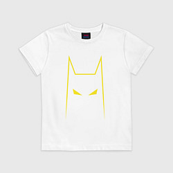 Футболка хлопковая детская Batman minimalism, цвет: белый