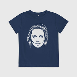 Детская футболка Анджелина Джоли лицо